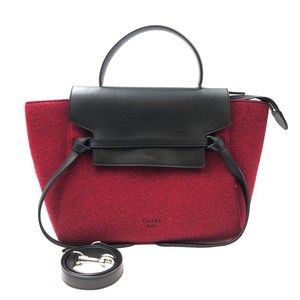CELINE mini belt bag felt handbag